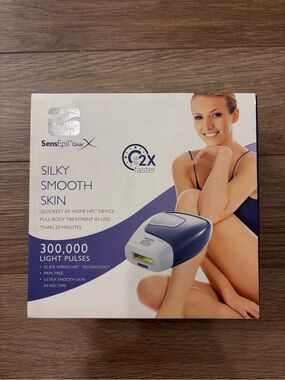 Silk’n SensEpil Glide X Silky Smooth Skin IPL Device - White & Purple